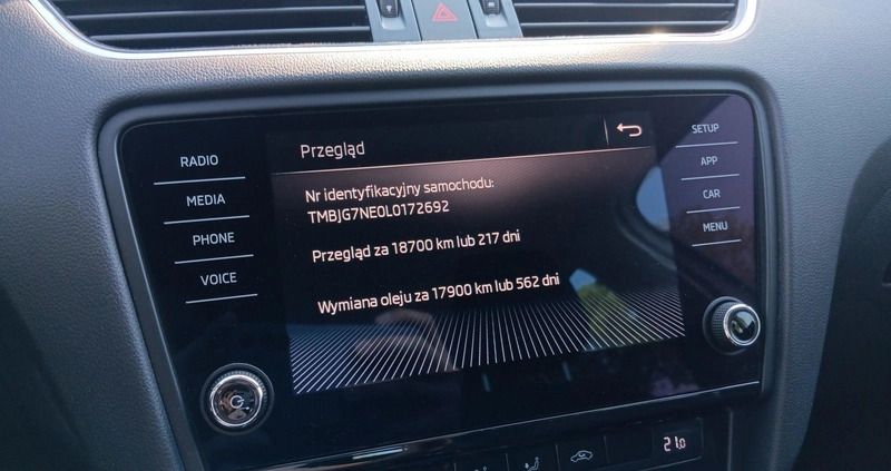 Skoda Octavia cena 59900 przebieg: 161176, rok produkcji 2020 z Słubice małe 562